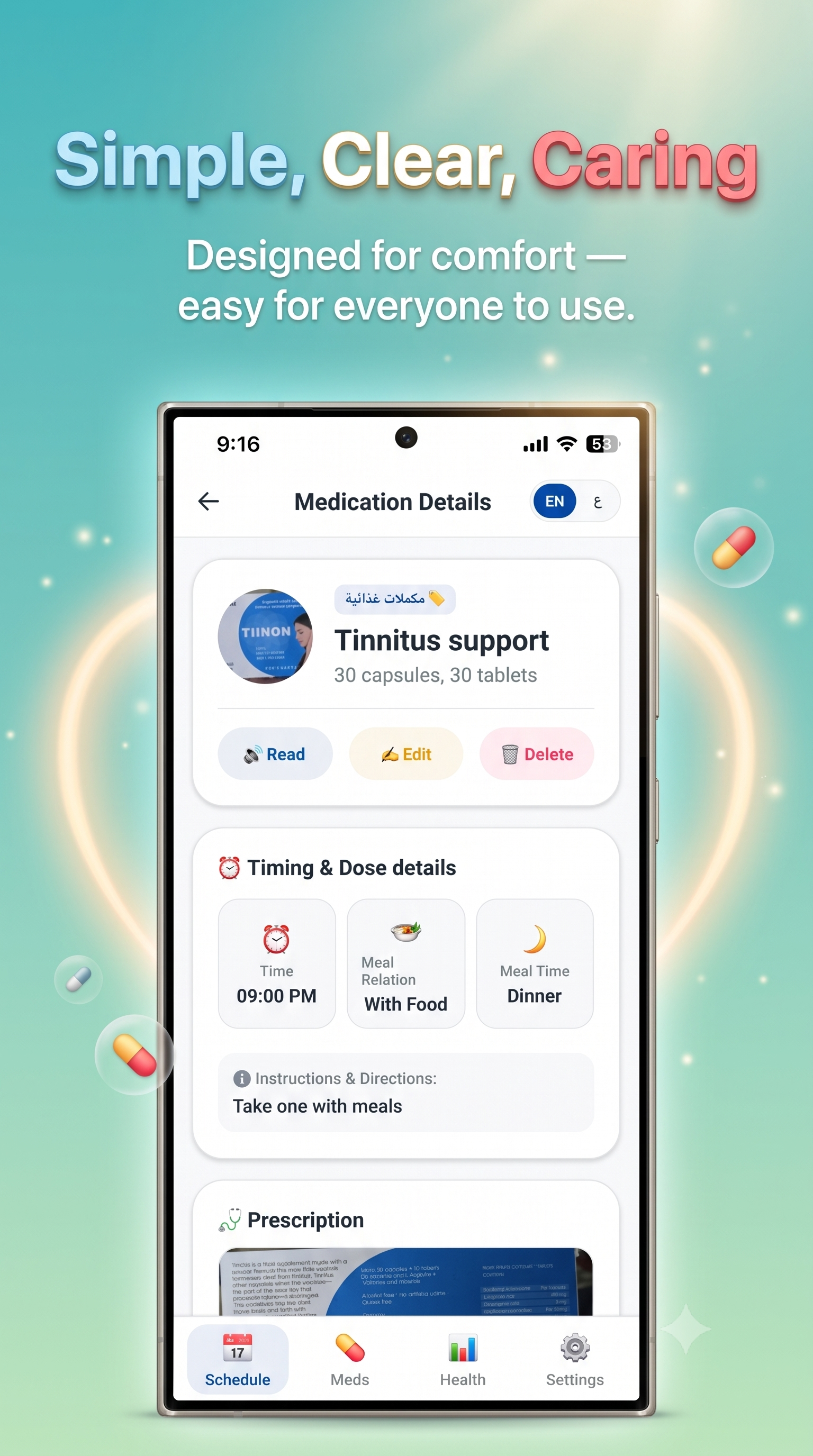 A medication tracker designed for comfort 
